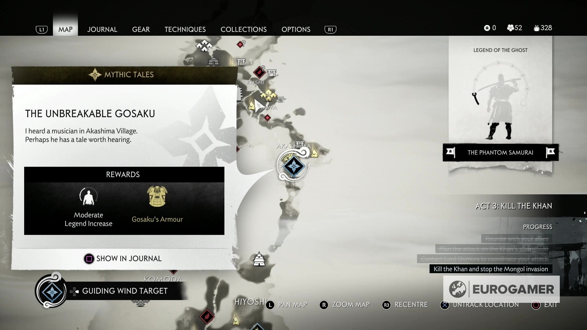 Ghost of Tsushima The Unbreakable Gosaku quest How to get six keys